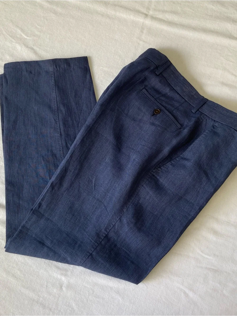 Orvis 100% Linen Men’s Pants Navy Size 34x31